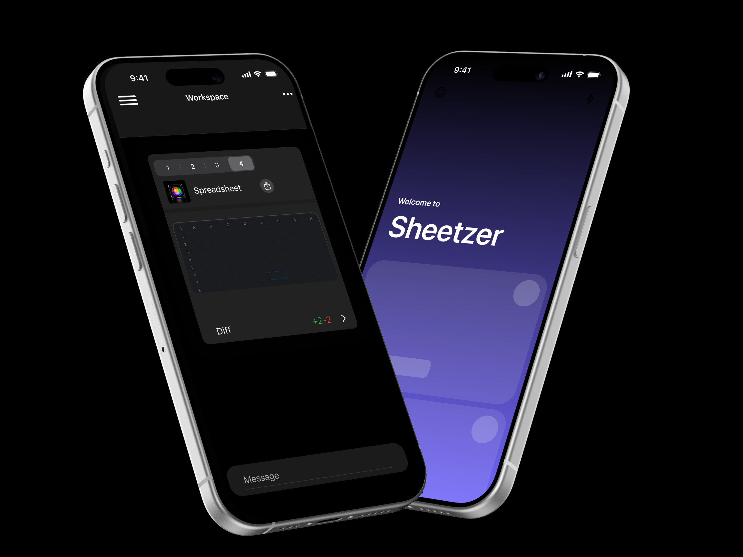 Sheetzer App Mockup